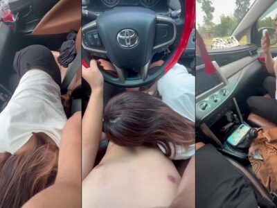 Sex mới đang lái xe em kéo quần anh ra bú mút chỉnh cần số